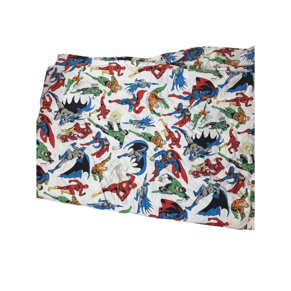Pottery Barn Kids Justice League Twin Duvet Cover 68x86 DC Superhero Print